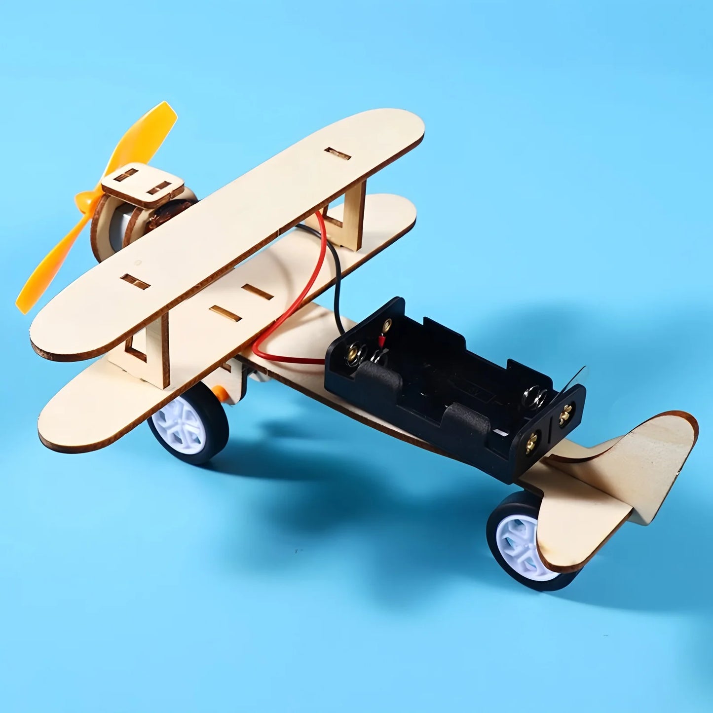 DIY Wooden Airplane Model Kit – 3D Puzzle Educational STEM Toy for Kids - Kidz Garage