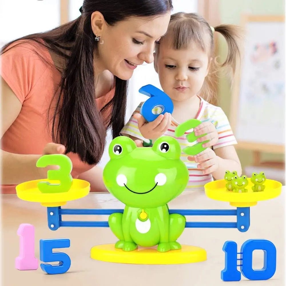 STEM Montessori Frog Balance Math Game – Educational Counting Toy for Kids Ages 3+ - Kidz Garage