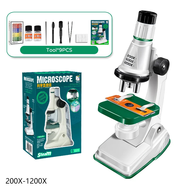 Kids Science Microscope Toy – STEM Learning Kit for Young Explorers (Ages 3+) - Kidz Garage