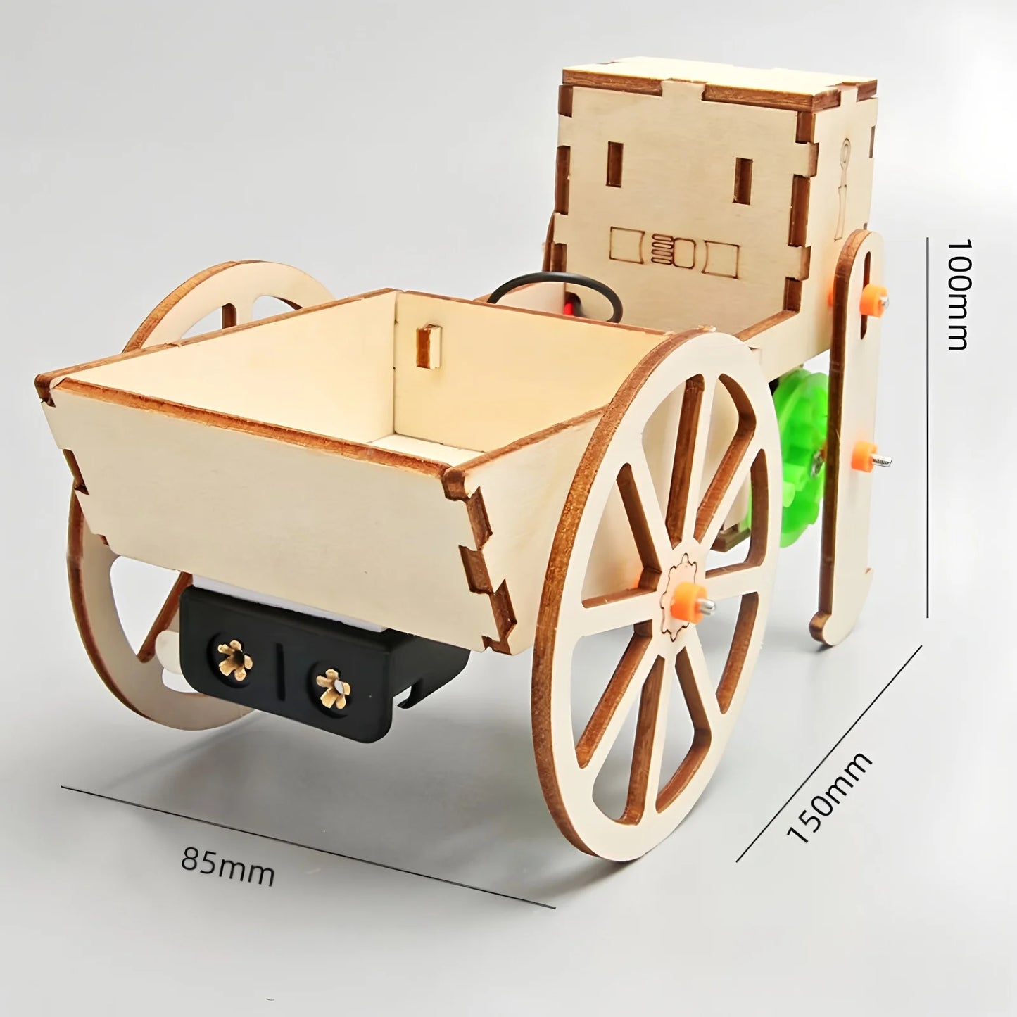 DIY Robot Push-Pull Cart – Wooden STEM Educational Toy for Kids - Kidz Garage