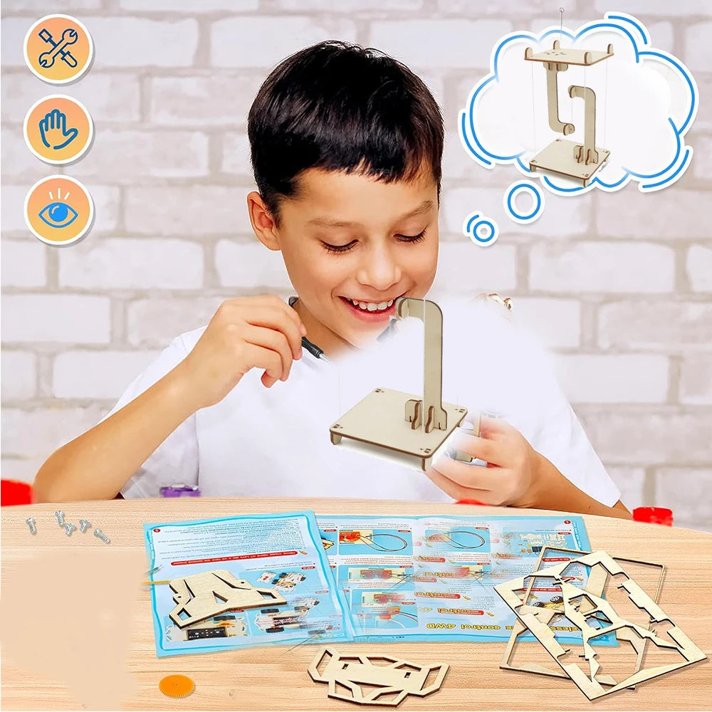 STEM Anti-Gravity Tensegrity Floating Table DIY Kit – Hands-On Physics Model for Kids - Kidz Garage