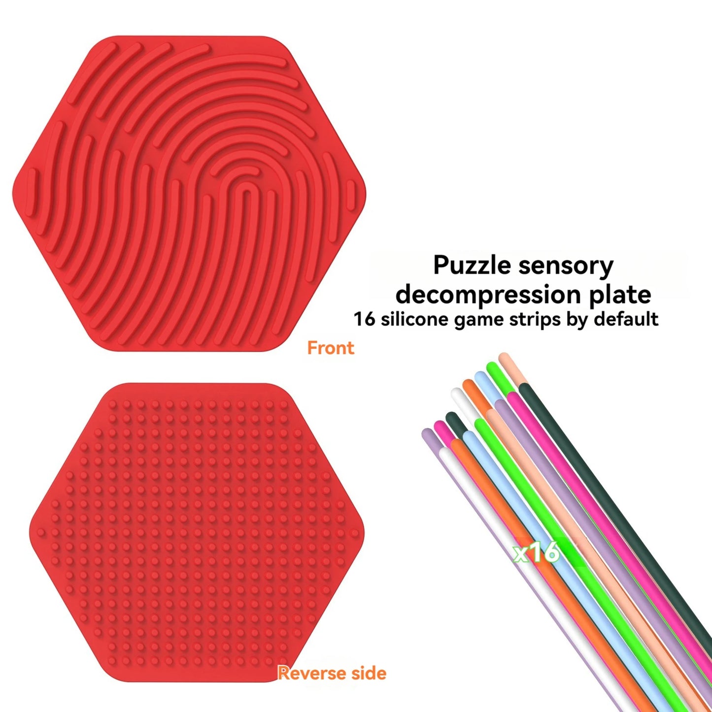 Silicone Sensory Activity Board – Montessori Fidget Toy for Skill Development - Kidz Garage
