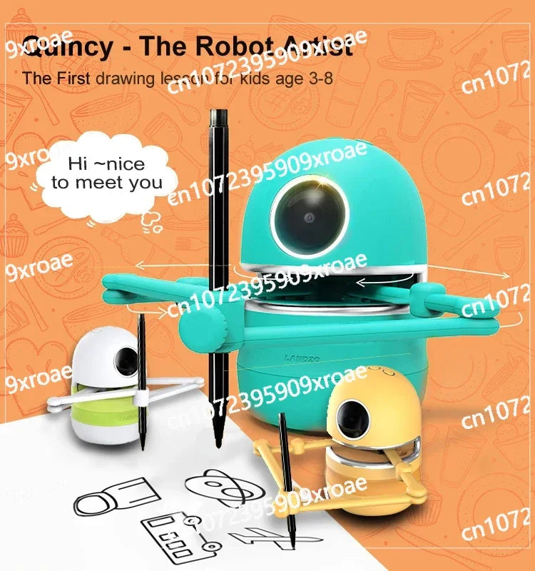 Smart AI Drawing & Math Teaching Robot – Quincy STEM Learning Toy for Kids - Kidz Garage