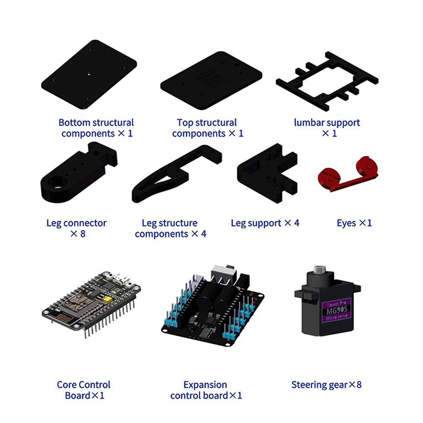 Spider Robot Quadruped DIY STEM Kit – Arduino Compatible Educational Robotics Kit - Kidz Garage
