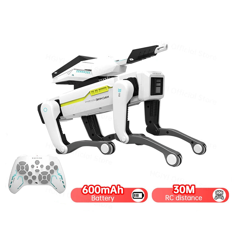 2.4G RC Smart Dog with remote control on a white background, featuring Teeggi Global Store branding.