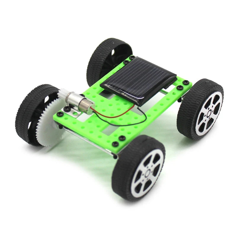 DIY Handmade Assembled Solar Energy Toy Car – Creative Science Physical Gizmo Learning Kit for Kids - Kidz Garage