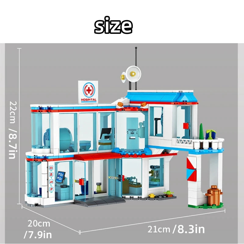3-in-1 City Hospital Building Blocks Set – STEM tOY - Kidz Garage