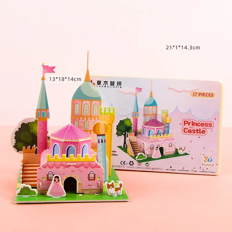 3D DIY Puzzle House STEM Craft Kit – Educational Paper Building Toy for Kids & Families - Kidz Garage