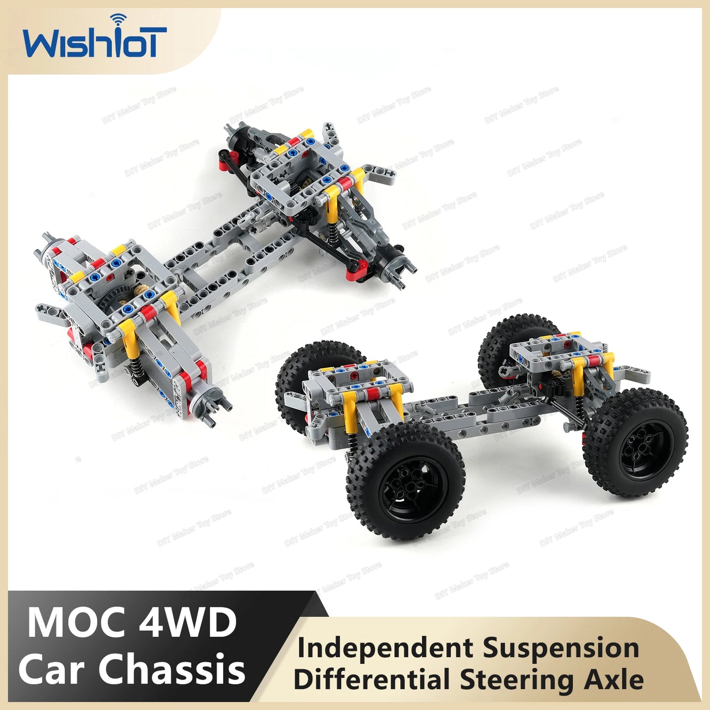 4WD Suspension & Differential Steering Axle Building Kit - Educational STEM Toy - Kidz Garage
