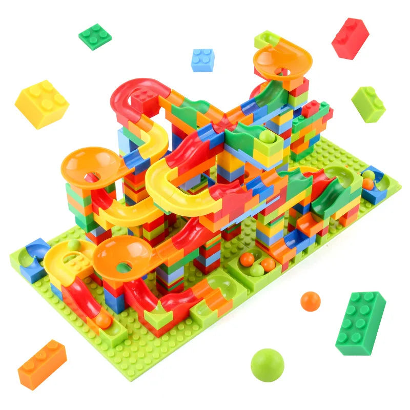 DIY Marble Run Maze Ball Track Building Set – 84 to 504PCS - Kidz Garage