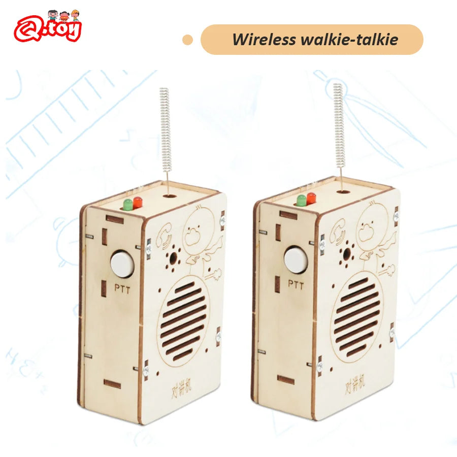 DIY Wireless Walkie-Talkie Model – STEM Science Experimental Toy Kit for Kids - Kidz Garage