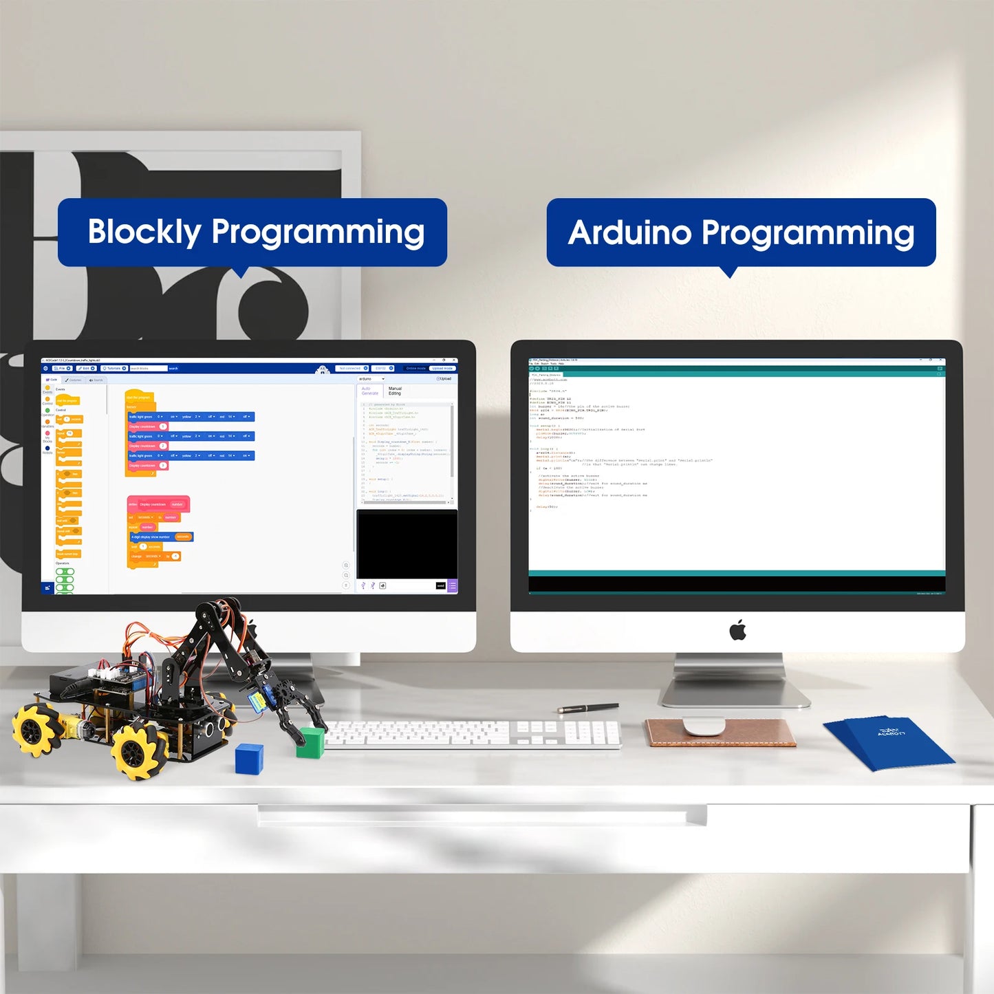 Robot Arm Learning Kit – WiFi Smart Car for STEM & STEAM Education - Kidz Garage
