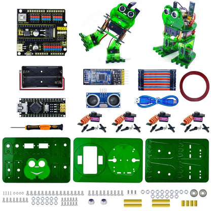 Frog Robot With Graphical Programming for Arduino Nano – DIY STEM Educational Robotics Kit - Kidz Garage