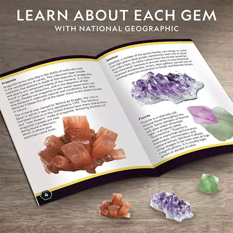 STEM Gemstone Dig Kit – Crystal Mining Educational Toy - Kidz Garage