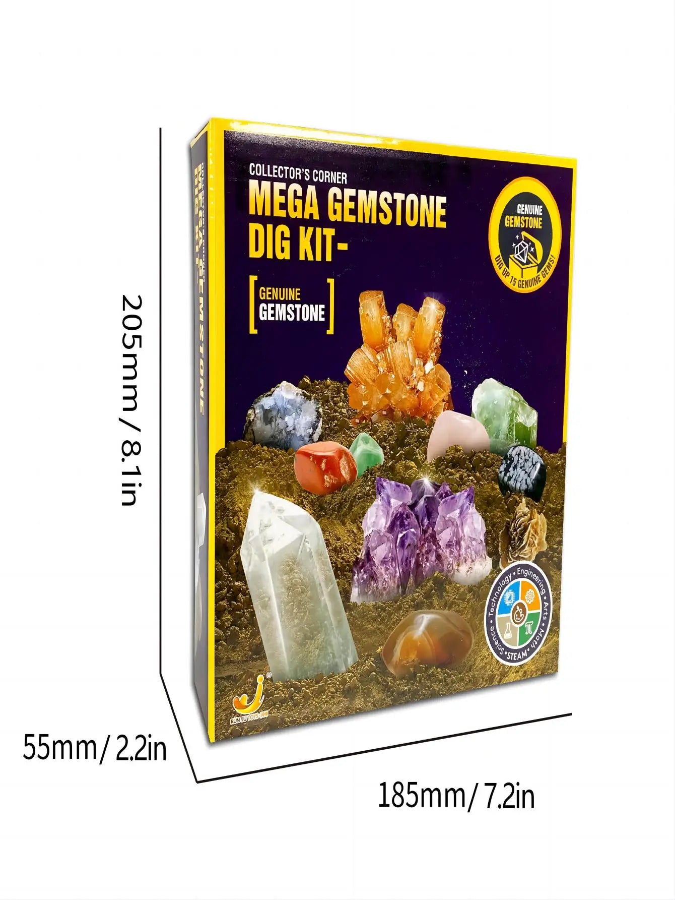 STEM Gemstone Dig Kit – Crystal Mining Educational Toy - Kidz Garage