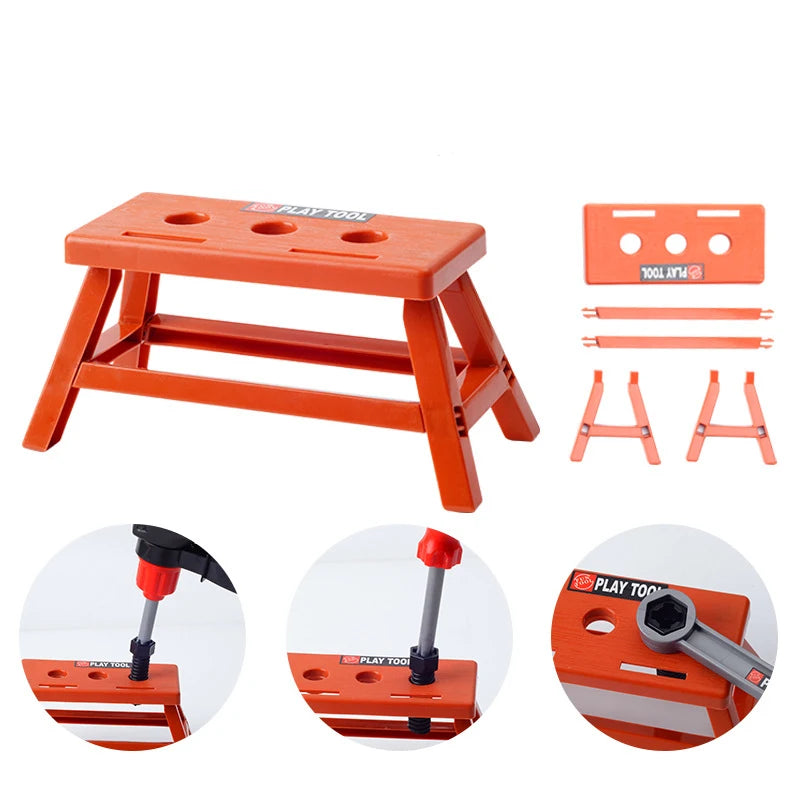 Children's Tool Set with Electric Toy Drill – Pretend Play Construction Kit - Kidz Garage
