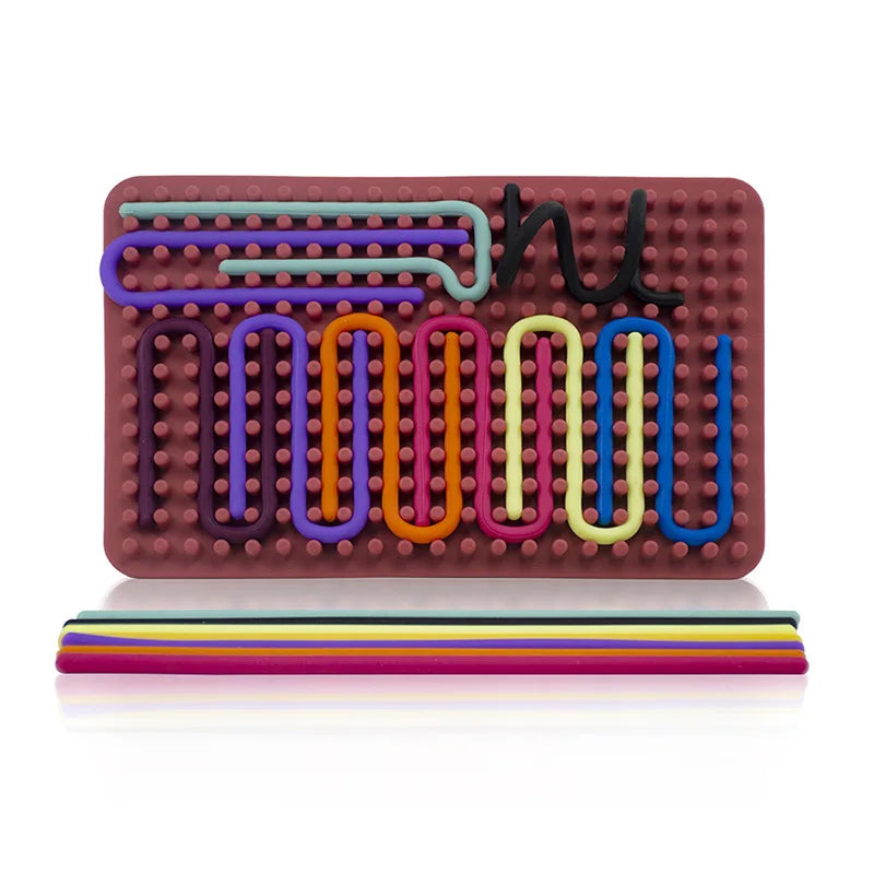 Silicone Sensory Activity Board – Montessori Fidget Toy for Skill Development - Kidz Garage