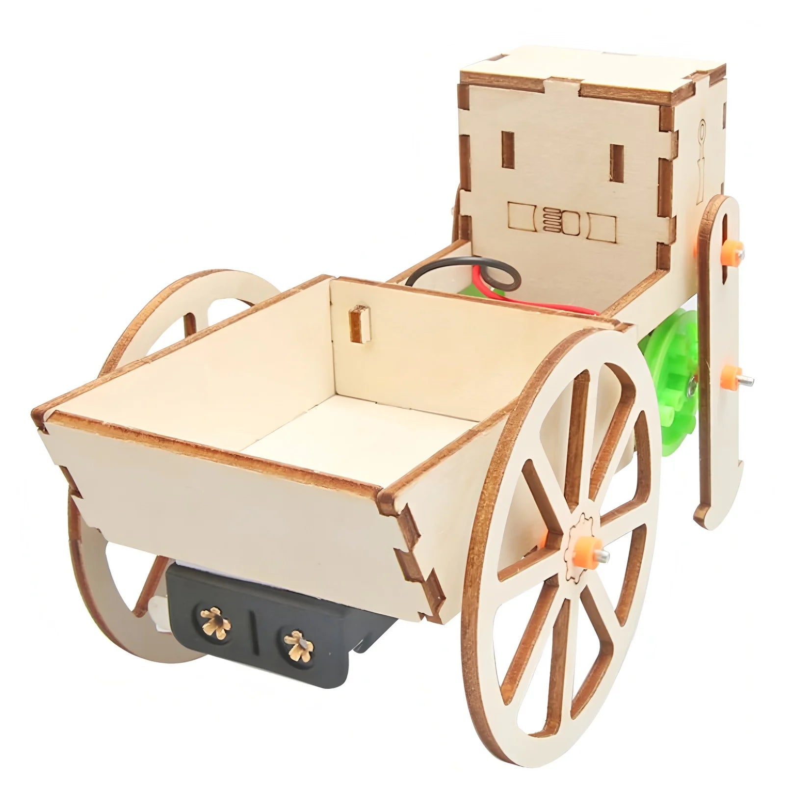 DIY Robot Push-Pull Cart – Wooden STEM Educational Toy for Kids - Kidz Garage