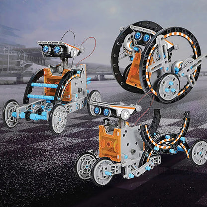 12-in-1 Solar Powered STEM Robot Kit – DIY Educational Toy for Kids - Kidz Garage