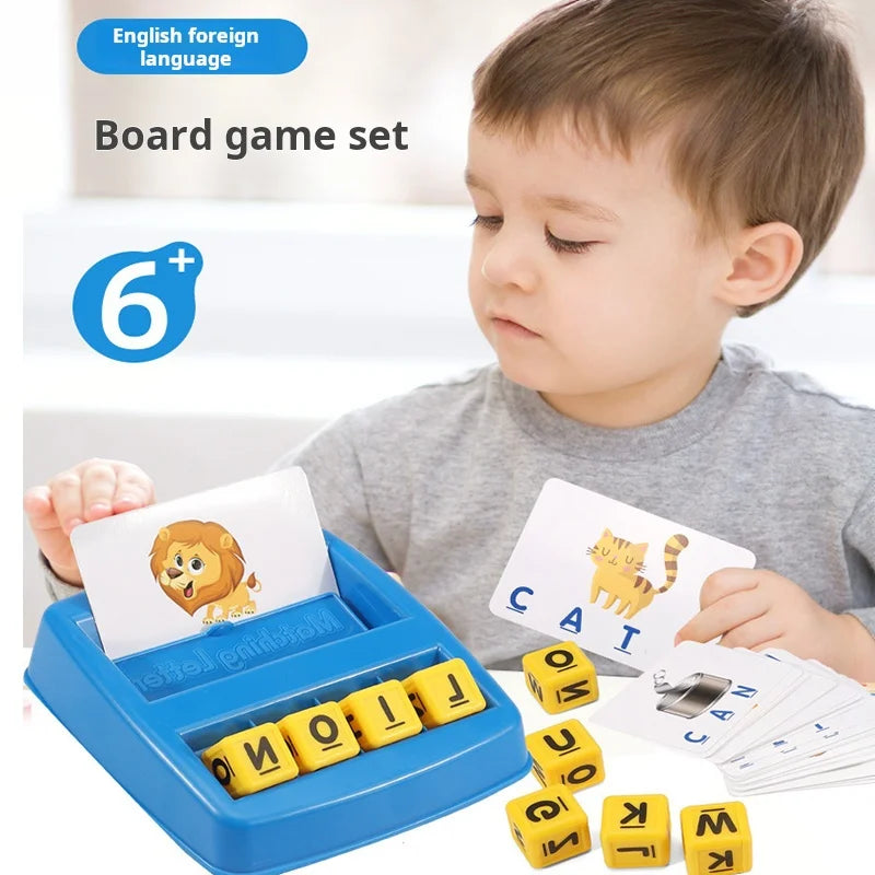 English Spelling Alphabet Toys – Early Education Literacy Game with Cards for Kids - Kidz Garage