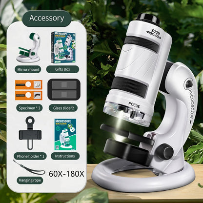 Kids Science Microscope Toy – STEM Learning Kit for Young Explorers (Ages 3+) - Kidz Garage