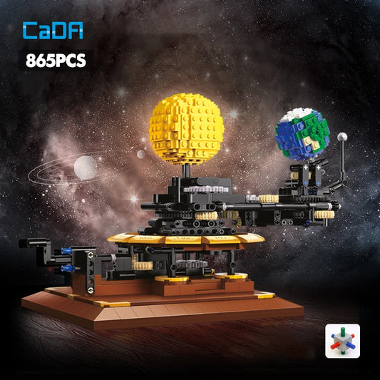 865PCS DIY Solar System Model Building Blocks – Earth, Moon & Sun Educational Science Kit - Kidz Garage