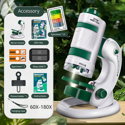 Kids Science Microscope Toy – STEM Learning Kit for Young Explorers (Ages 3+) - Kidz Garage