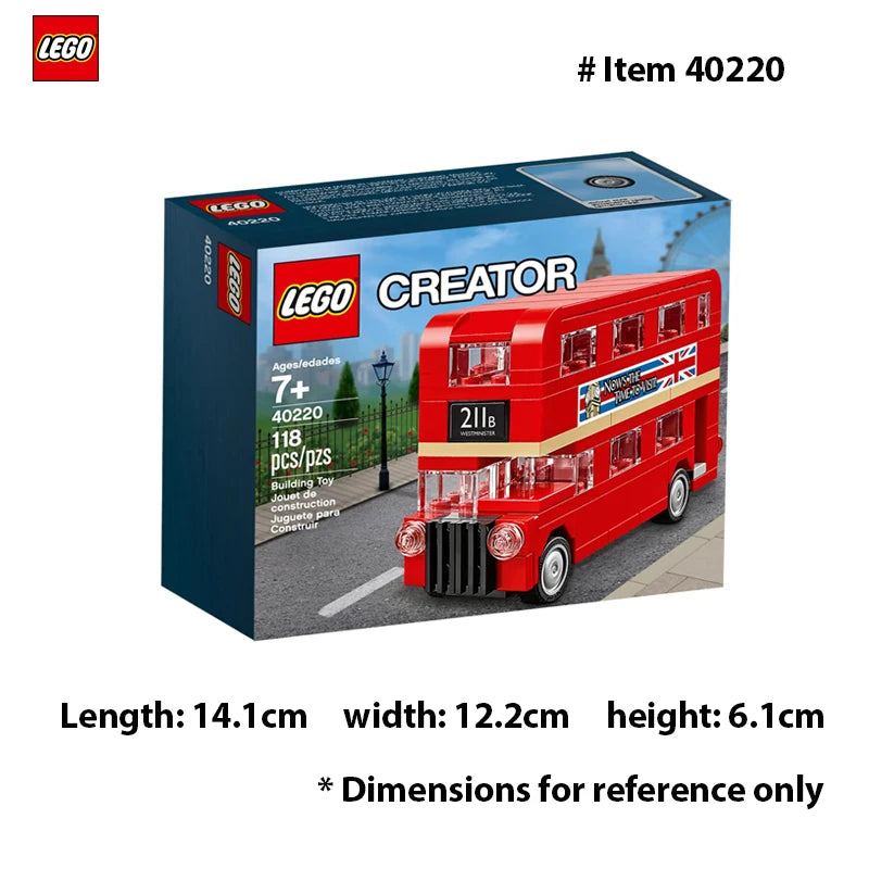 Double Decker London Bus Building Blocks Set – 118-Piece Educational Brick Toy for Kids - Kidz Garage
