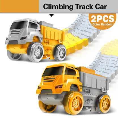 Magic Climbing Race Car Toy with Flexible Space Track – Engineering Train Track Toy - Kidz Garage