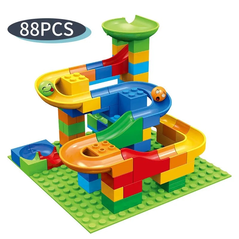 DIY Marble Run Maze Ball Track Building Set – 84 to 504PCS - Kidz Garage