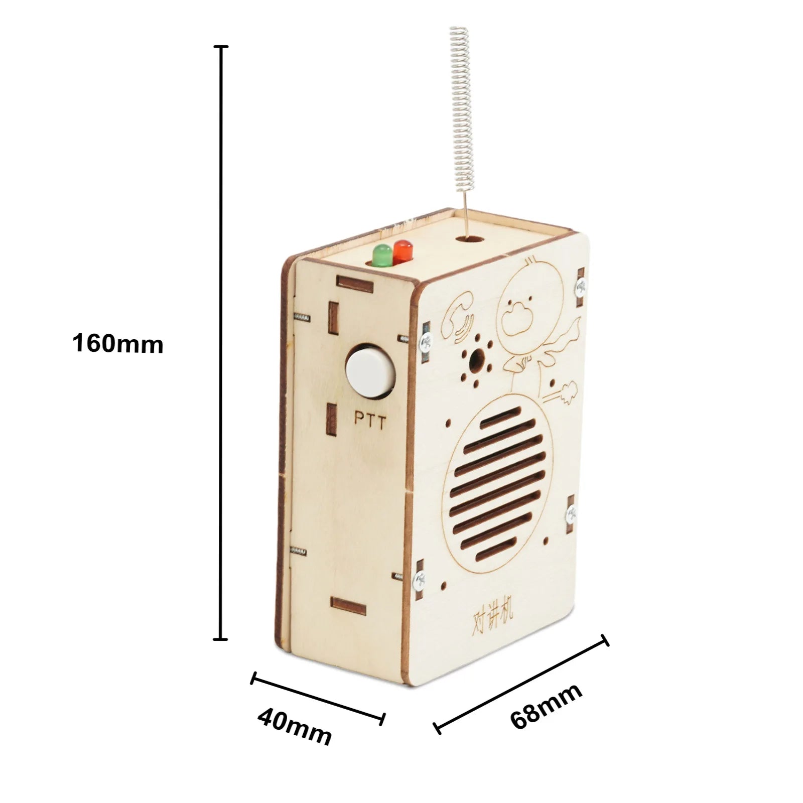 DIY Wireless Walkie-Talkie Model – STEM Science Experimental Toy Kit for Kids - Kidz Garage