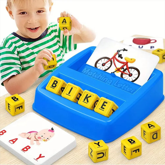 English Spelling Alphabet Toys – Early Education Literacy Game with Cards for Kids - Kidz Garage