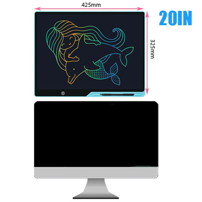 20-Inch Electronic LCD Drawing Tablet – Reusable Handwriting and Sketch Pad for Kids - Kidz Garage
