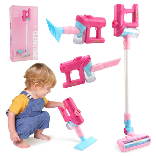 Electric Mini Vacuum Toy with Light & Music – Educational Pretend Play - Kidz Garage