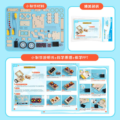 DIY Remote Pick-Up Ball Car Kit – Wooden STEM Science Experiment Toy for Kids - Kidz Garage