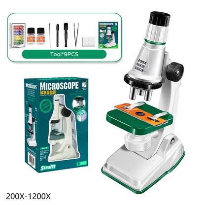 Kids Science Microscope Toy – STEM Learning Kit for Young Explorers (Ages 3+) - Kidz Garage