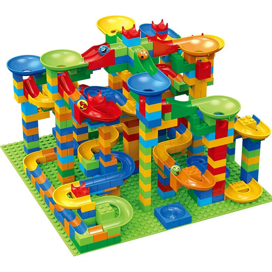 DIY Marble Run Maze Ball Track Building Set – 84 to 504PCS - Kidz Garage