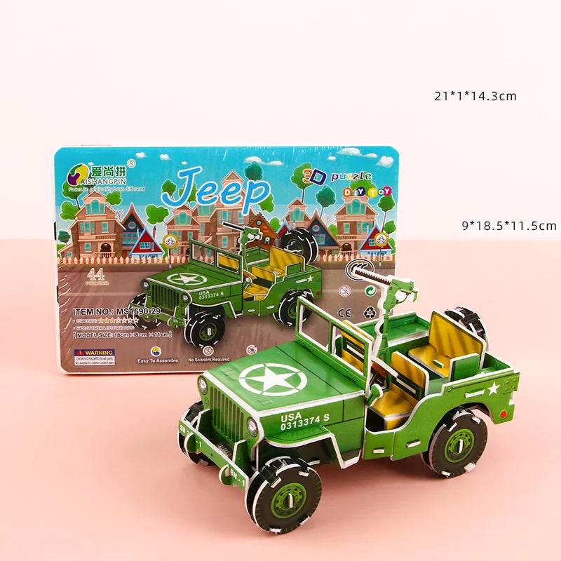 3D DIY Puzzle House STEM Craft Kit – Educational Paper Building Toy for Kids & Families - Kidz Garage