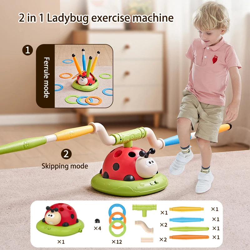 Rope Skipping Machine | Jump Rocket Launcher – 4-in-1 Outdoor Educational Activity Toy - Kidz Garage