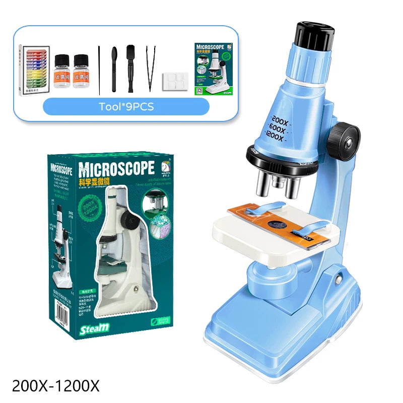 Kids Science Microscope Toy – STEM Learning Kit for Young Explorers (Ages 3+) - Kidz Garage