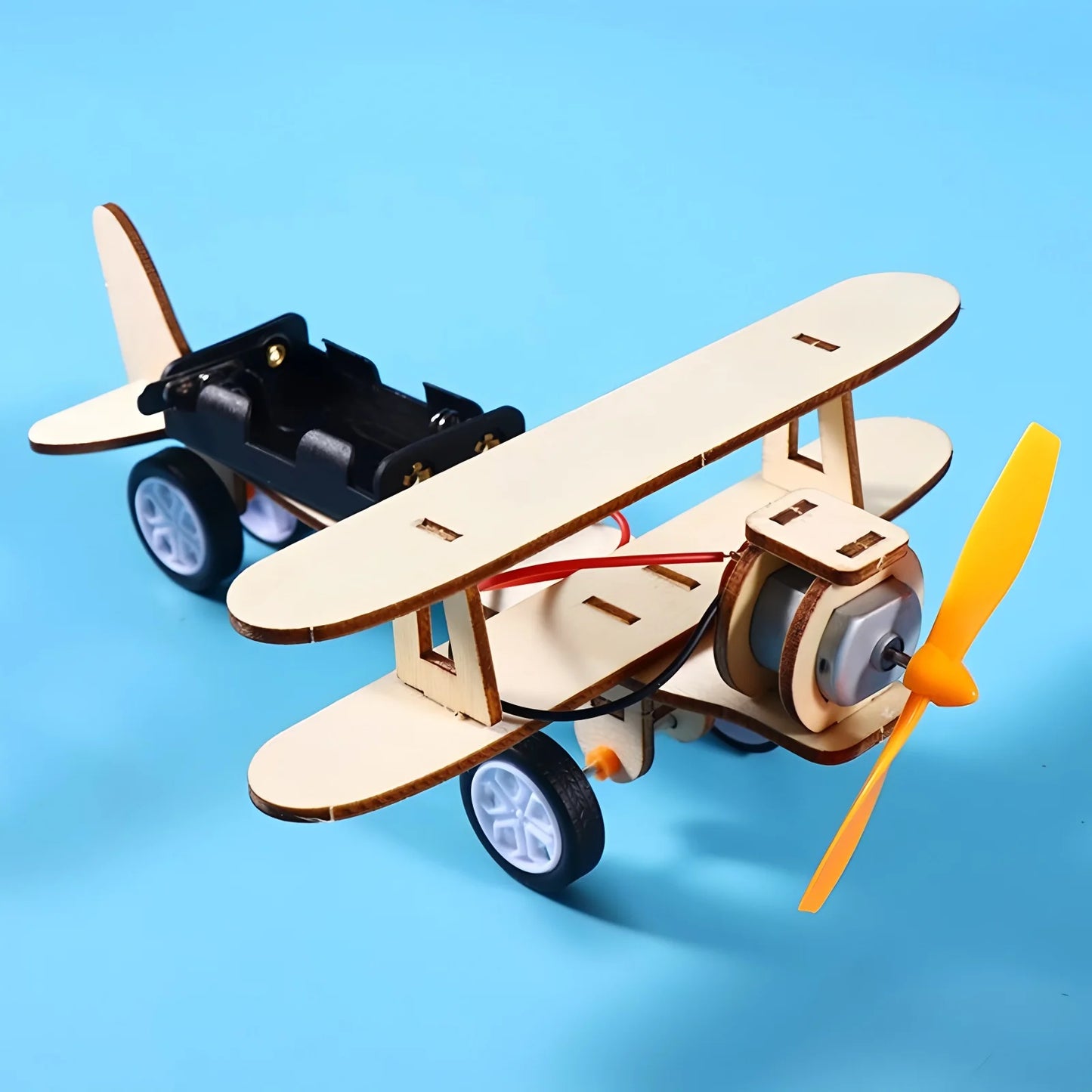DIY Wooden Airplane Model Kit – 3D Puzzle Educational STEM Toy for Kids - Kidz Garage