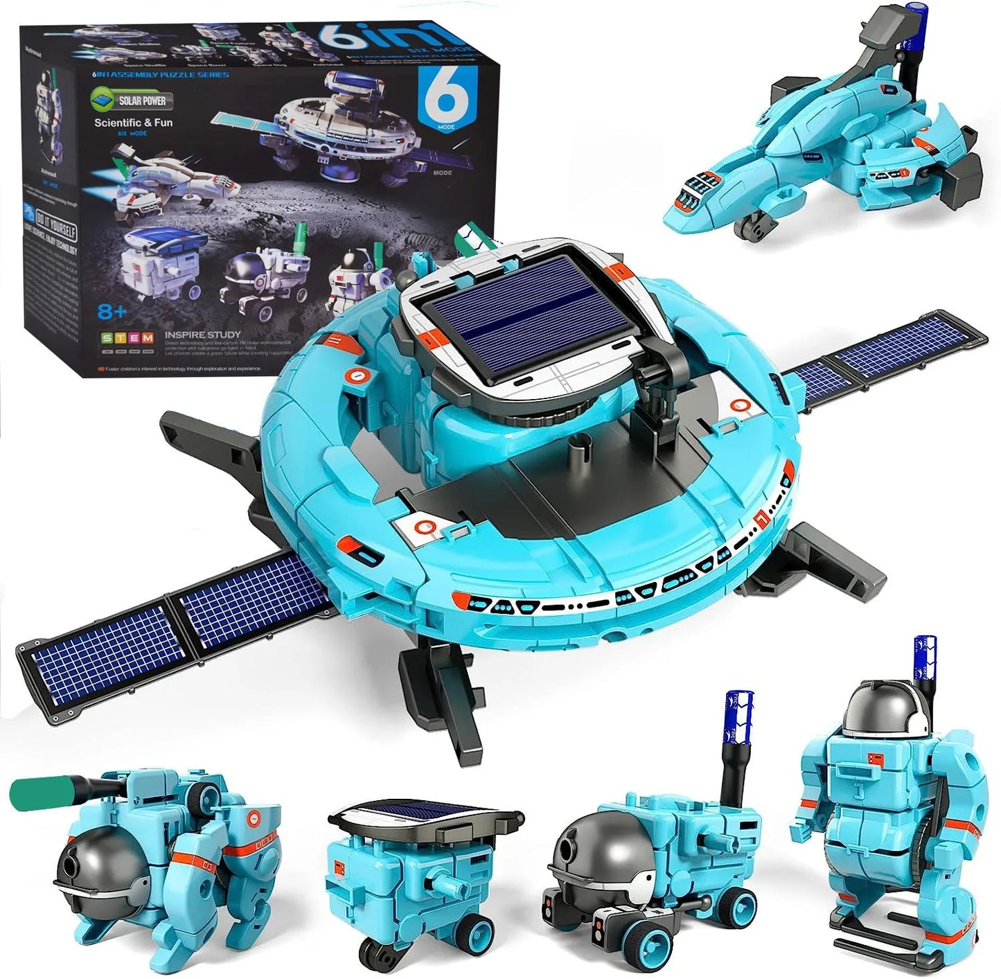 6-in-1 STEM Solar Robot Kit – Educational Science Building Toy for Kids - Kidz Garage