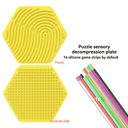 Silicone Sensory Activity Board – Montessori Fidget Toy for Skill Development - Kidz Garage