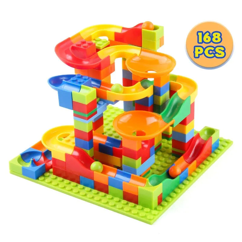 DIY Marble Run Maze Ball Track Building Set – 84 to 504PCS - Kidz Garage