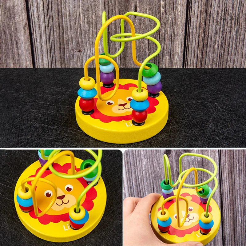 9-in-1 Wooden Montessori Musical Toy Set – Sensory Rattle, Bell, Drum & Early Learning - Kidz Garage