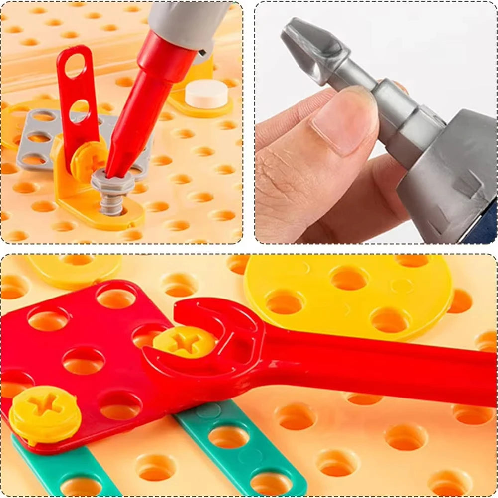 Pretend Play Assembling Toolbox Toy  – Montessori Repair Tool Set for Kids - Kidz Garage