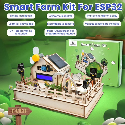 Smart Farm IoT Starter Kit– Graphical Programming STEM DIY Educational Set - Kidz Garage