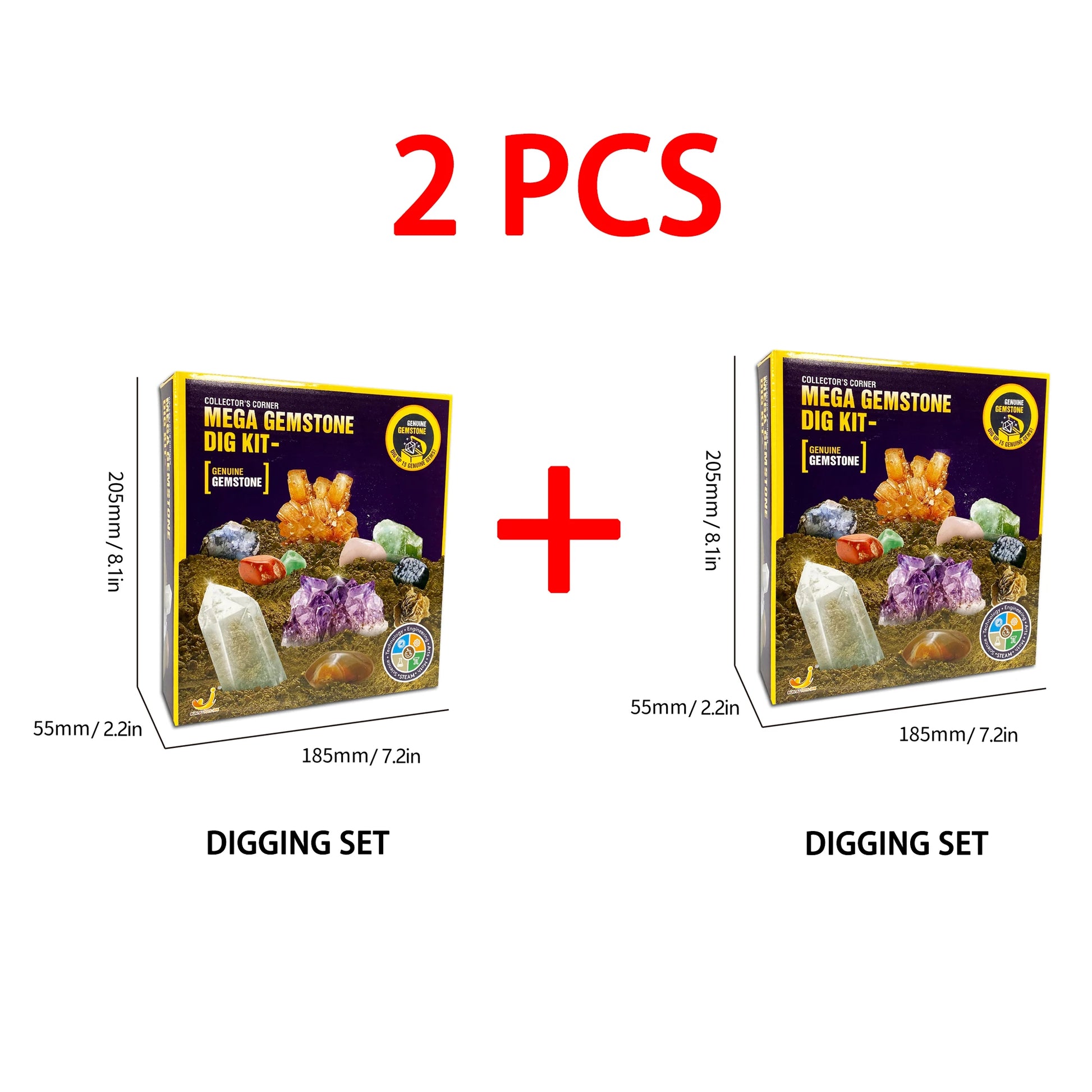 STEM Gemstone Dig Kit – Crystal Mining Educational Toy - Kidz Garage
