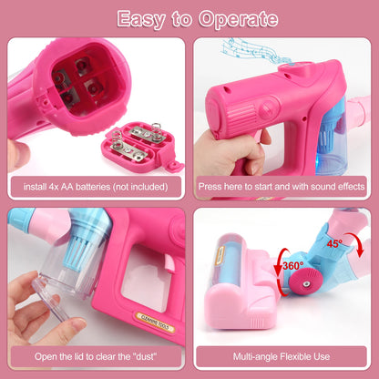 Electric Mini Vacuum Toy with Light & Music – Educational Pretend Play - Kidz Garage