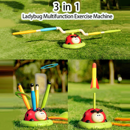 Rope Skipping Machine | Jump Rocket Launcher – 4-in-1 Outdoor Educational Activity Toy - Kidz Garage